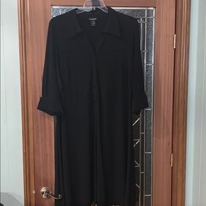 Lane Bryant. Black Shirt dress